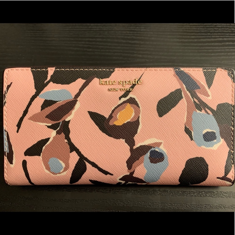 Kate Spade Cameron Paper Rose bi-fold wallet
